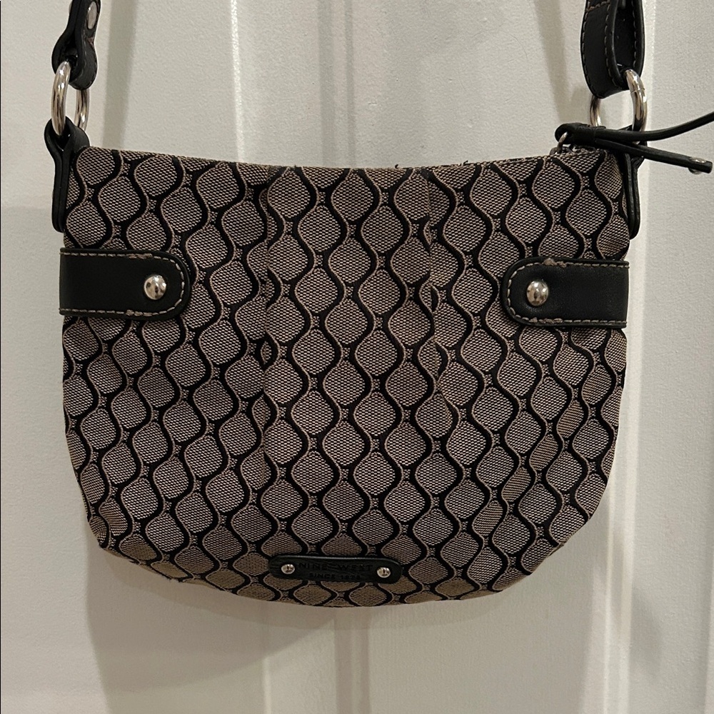Nine West Brown and Tan Crossbody Bag